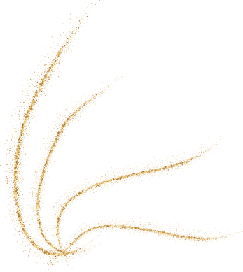 Waves of glittering golden confetti